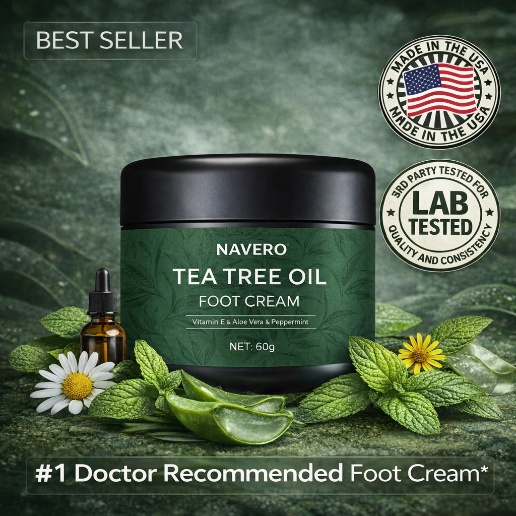 NAVERO TEA TREE OIL FOOT CREAM