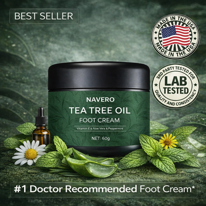 NAVERO TEA TREE OIL FOOT CREAM