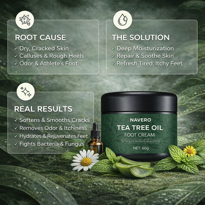 NAVERO TEA TREE OIL FOOT CREAM